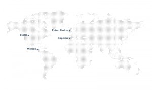Mapa de países donde trabajamos