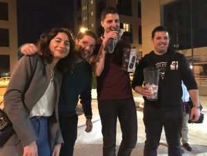 Foto del ganador del sorteo de IAGT en el DataBeerSVQ3